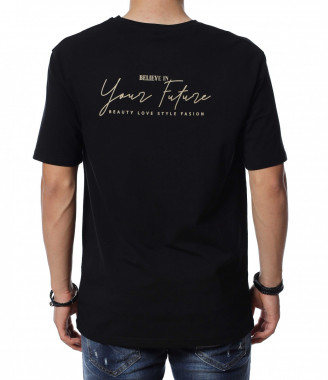 Тениска с надпис think... 2