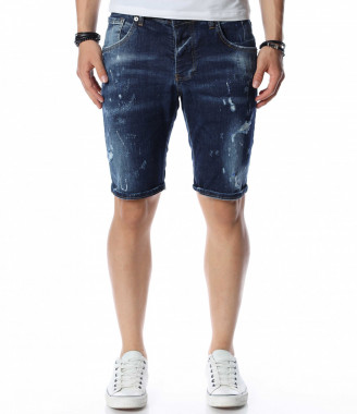 Тъмносини къси дънки 13846...