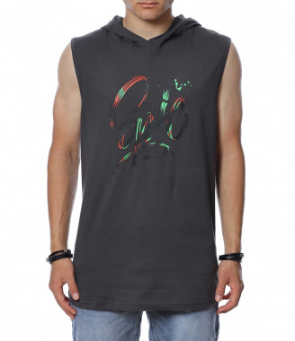 Потник с качулка 13881 - Сив