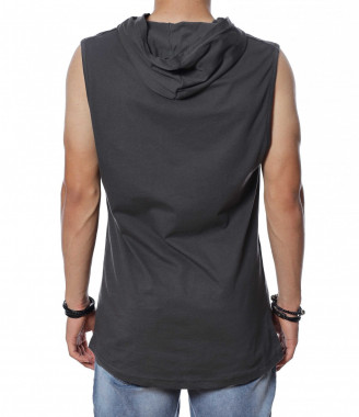 Потник с качулка 13881 - Сив 2