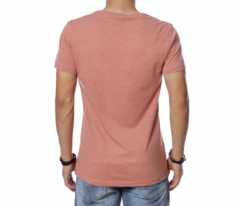Тениска с лятна апликация 13869 - Розов