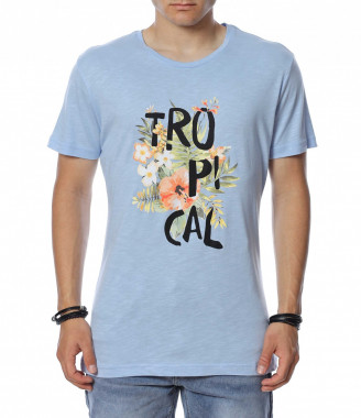 Тениска с тропическа...