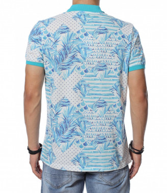 Поло тениска с цветна яка... 2