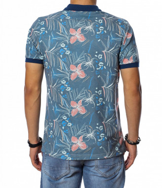 Поло тениска с флорален... 2