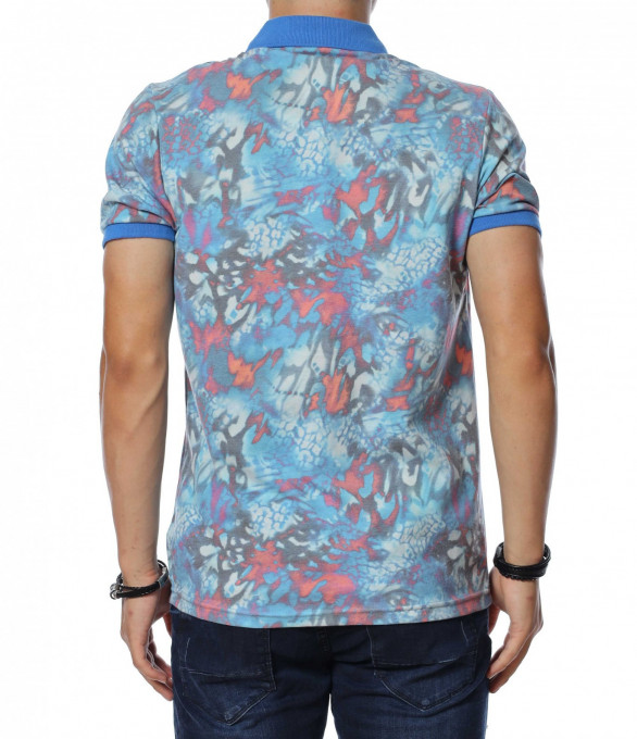 Поло тениска с едноцветна яка 13899 -...