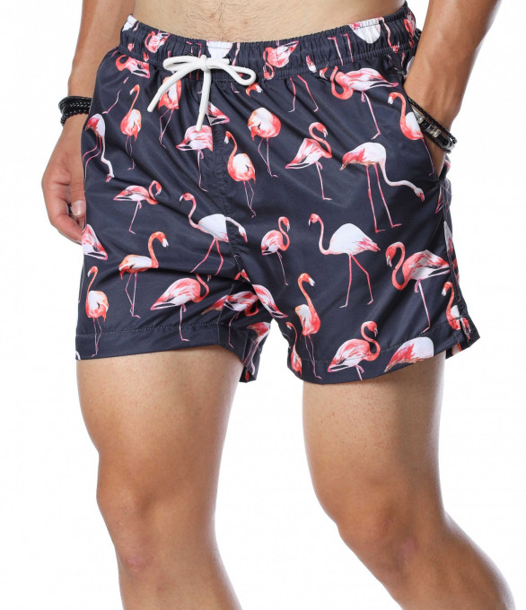 Шорти с принт на фламинго 13896 -...