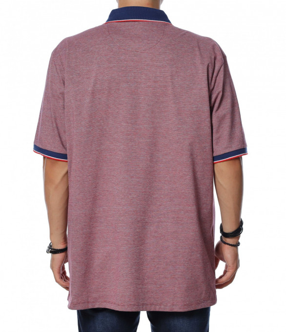 Тениска с яка в големи размери 13931...