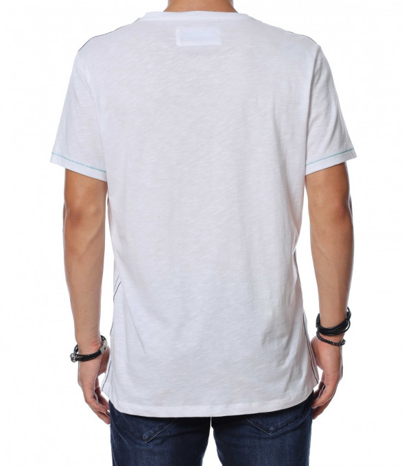 Лятна фланелка с апликация 13937 - Бял