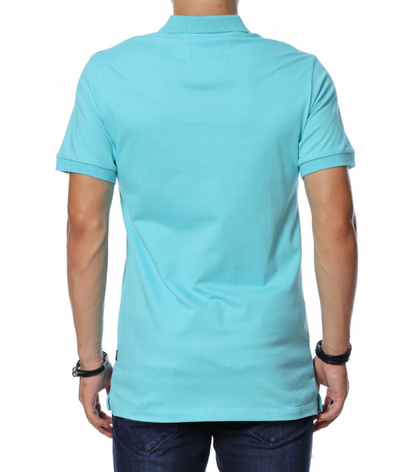 Тениска с яка с изчистен дизайн 13901...