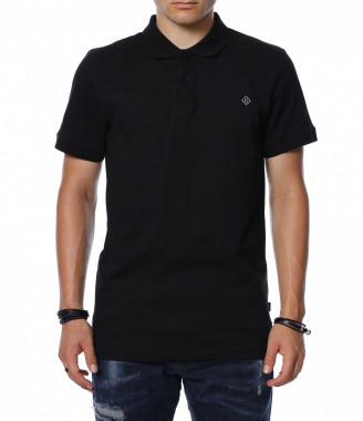 Тениска с яка с изчистен...