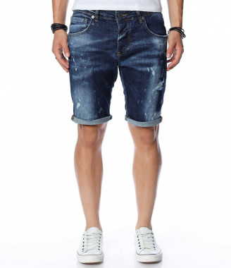 Тъмно сини къси дънки 13909...