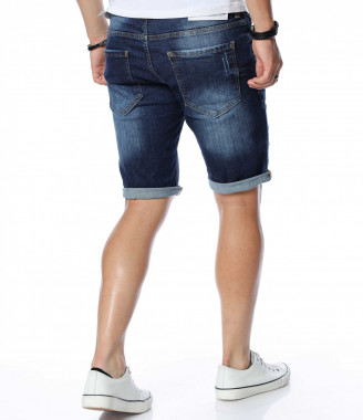 Тъмно сини къси дънки 13909... 2