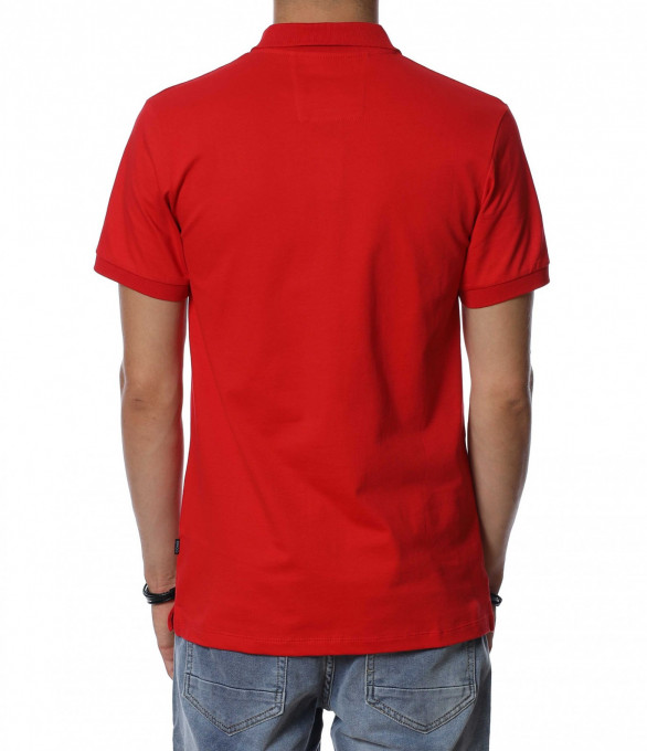 Тениска с яка с изчистен дизайн 13901...