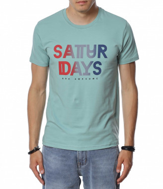 Тениска с преливащ надпис...