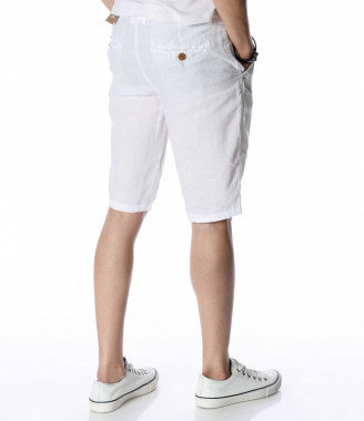 Къси панталони от лен 13960... 2