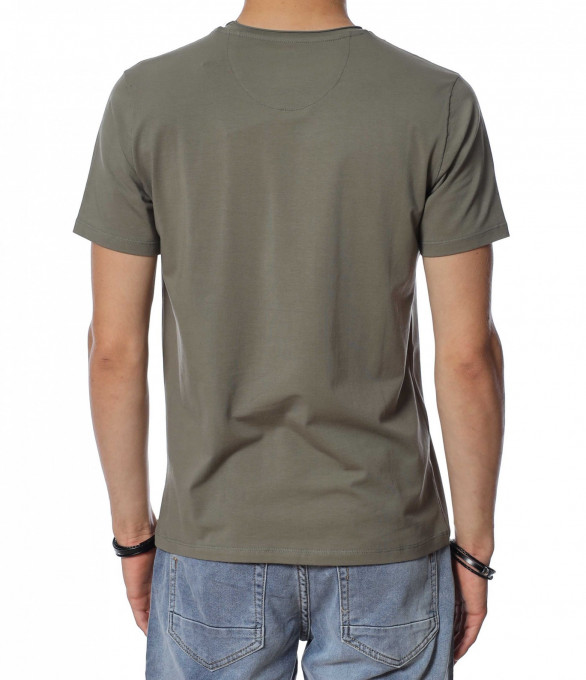 Тениска с букви 13935 - Зелен