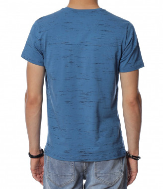 Тениска в син цвят с надпис... 2