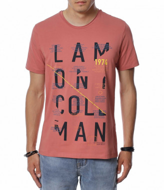 Тениска с букви 13935 - Пудра