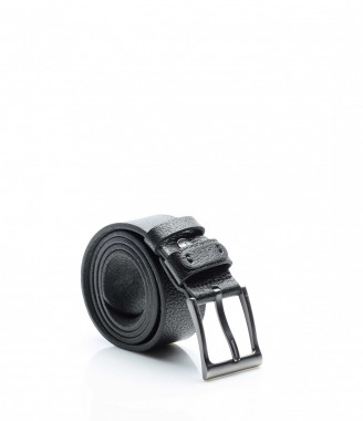 Кожен колан със сребриста...