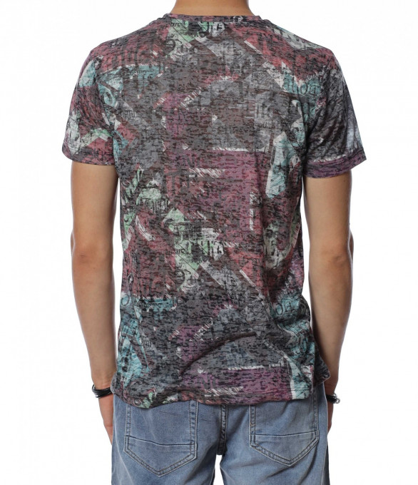 Тениска в преливащи тонове 13939 - Зелен