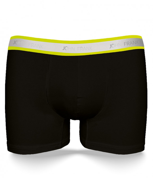 Боксерки с неонов ластик 13962 - Черен