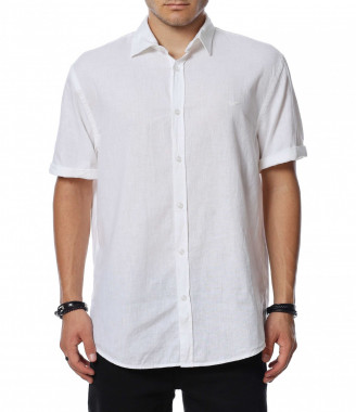 Ленена риза с къс ръкав...