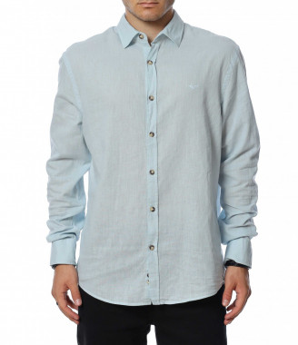 Ленена риза с дълъг ръкав...