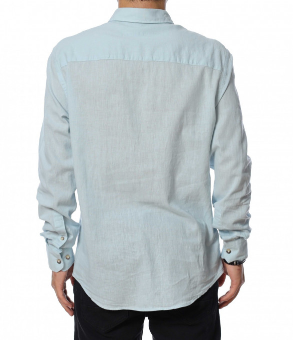 Ленена риза с дълъг ръкав 13969 -...