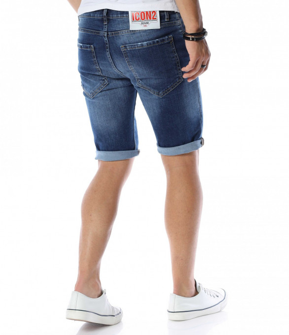 Ефектно декорирани къси дънки 13988 -...