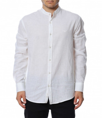 Ленена риза с попска яка...