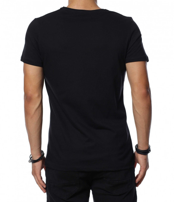 Тениска с цветен надпис 13360 - Зелен