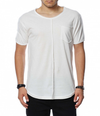 Тениска с външни шевове и...