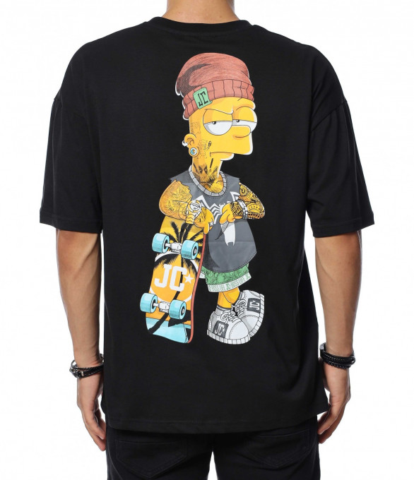 Тениска с декорация анимационен герой...