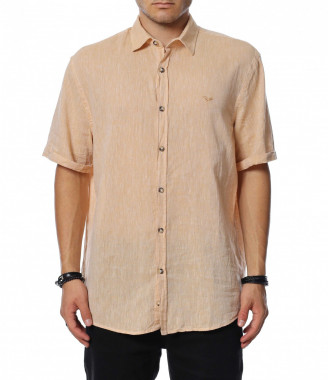 Ленена риза с къс ръкав...