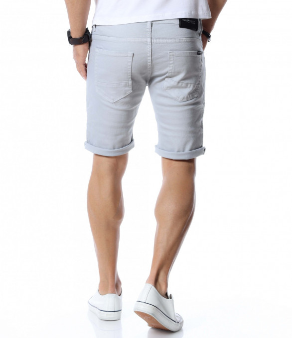 Семпли къси дънки в сив цвят 13980 -...