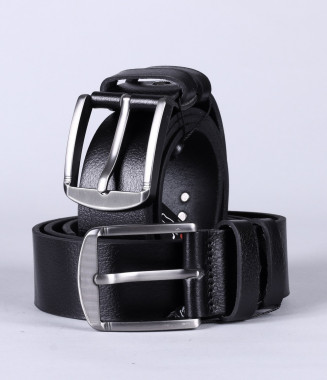Мъжки черен колан-13516 2