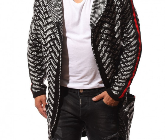 Модерността на мъжките дълги плетени жилетки. Топ тенденция през този сезон.